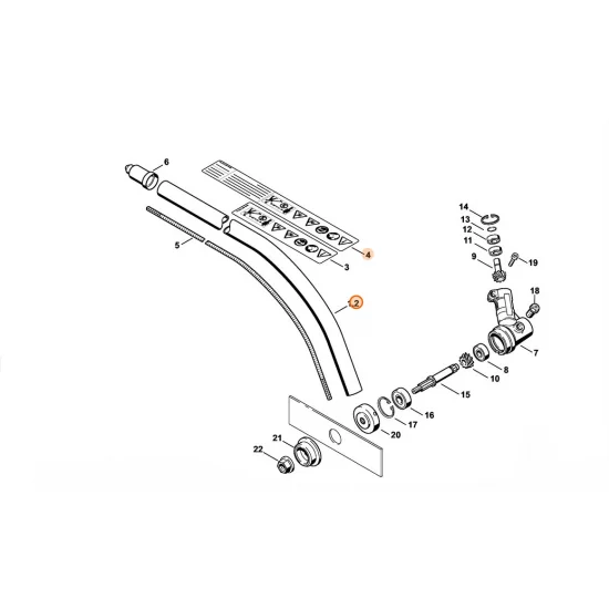 STIHL  Wysięgnik Ø 25,4 mm x 1,5 m 4137 710 7111